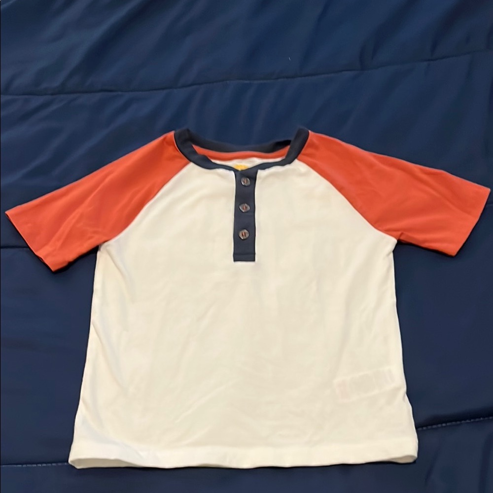 Kids' Orange and White Raglan Shirt